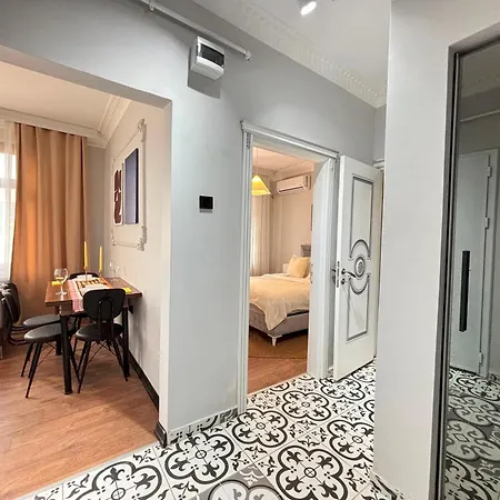 Luxury 1br Turkish Bath Walk To Galata Lägenhet